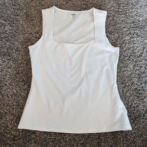 Express Women's Body Contour Compression White Sleeveless Top - M